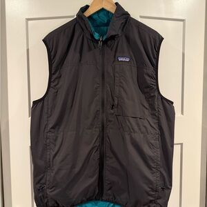 Patagonia Reversable Men's Black/teal Puffer Vest
